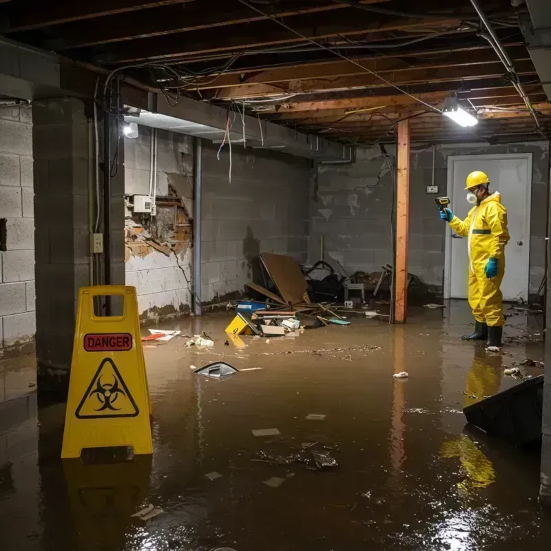 Flooded Basement Electrical Hazard in Garretson, SD Property